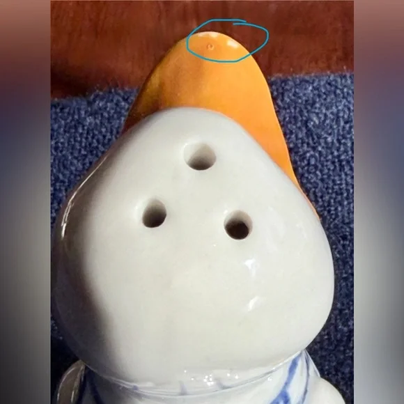 🧂Vintage Ceramic Duck Salt &  Pepper Shakers “Salty” & “Peppy”, Handpainted, EUC - Picture 6 of 11